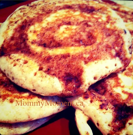 cinnamon roll pancakes