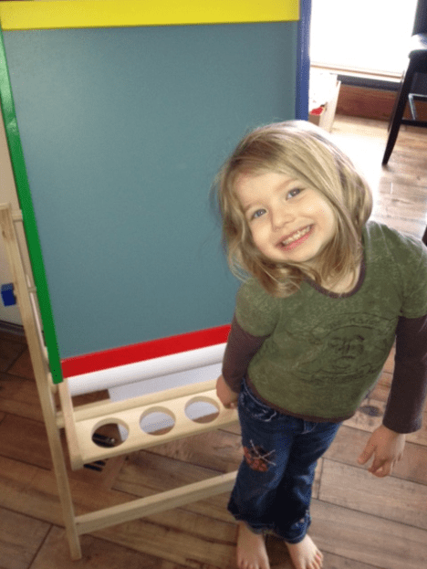 flipping easel : Mommy Moment