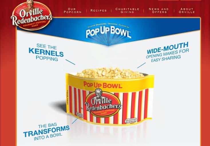 Pop up bowl
