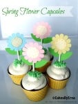 Spring Flower Cupcakes
