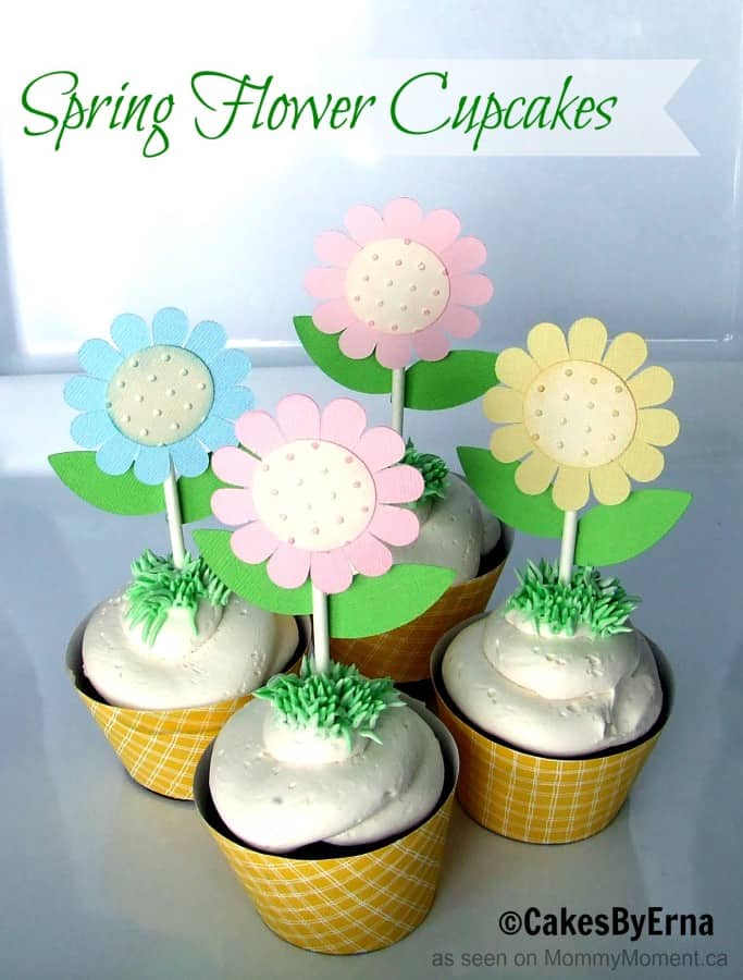 Spring Flower Cupcakes