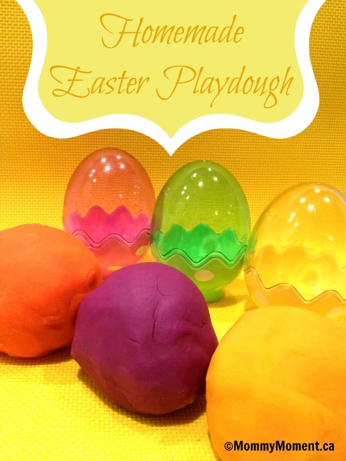homemade easter playdough