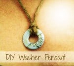 DIY washer pendant