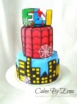 spiderman cake